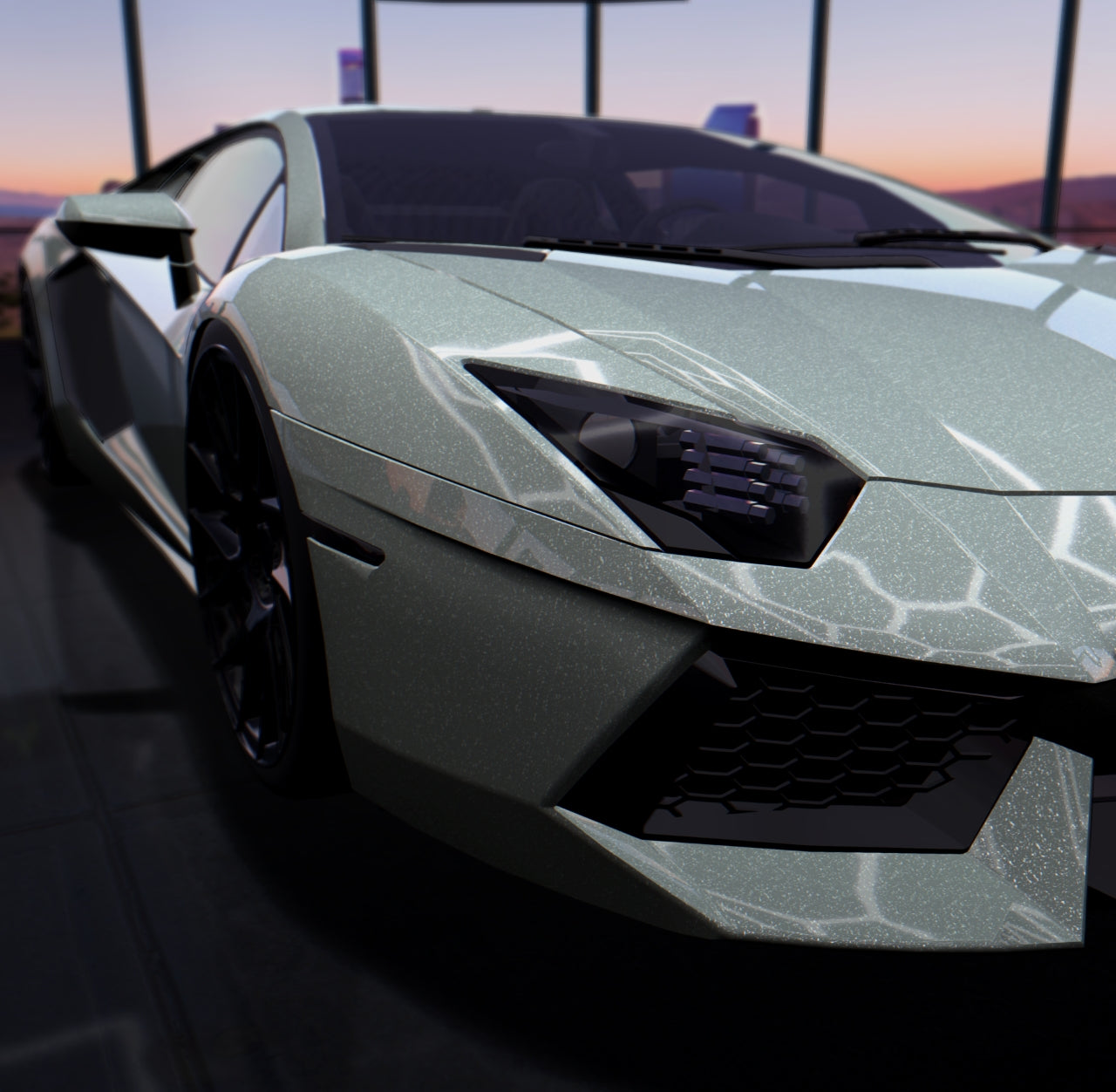 Gloss Diamond Khaki Green