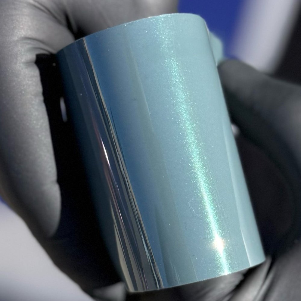 Gloss Diamond Nebula Grey Green - Aura Vinyl