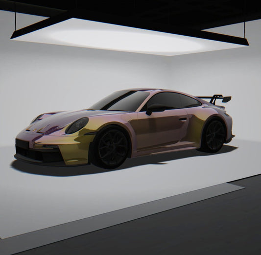 Gloss Diamond Nebula Purple Gold - Aura Vinyl