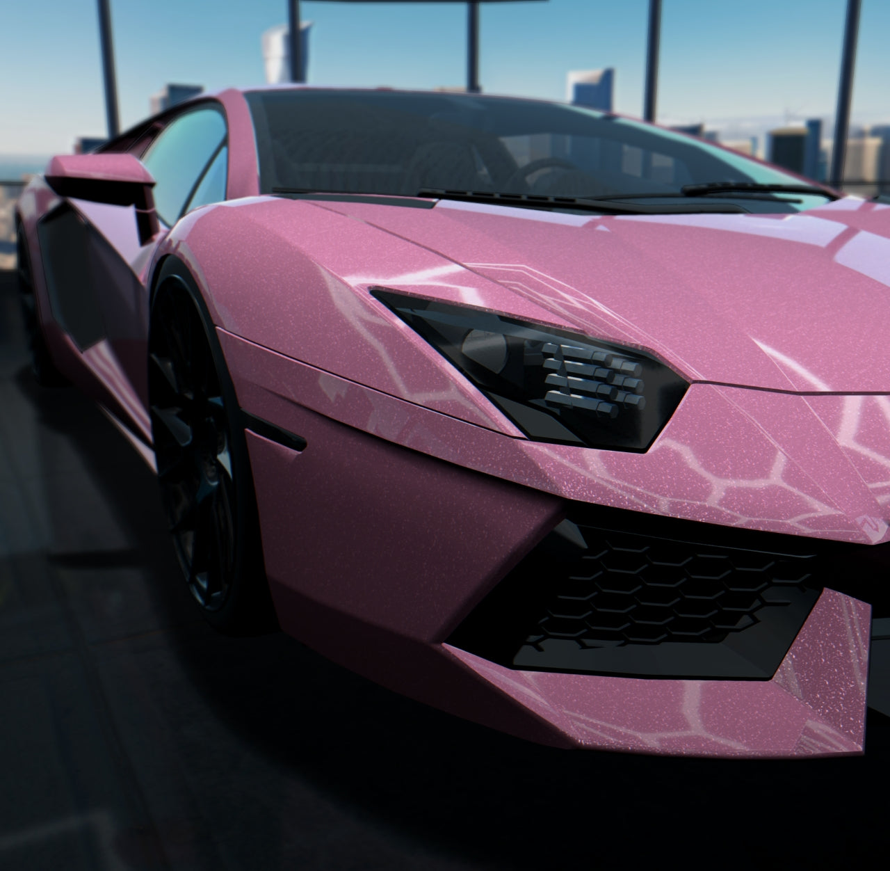 Gloss Diamond Pink Gold Shift
