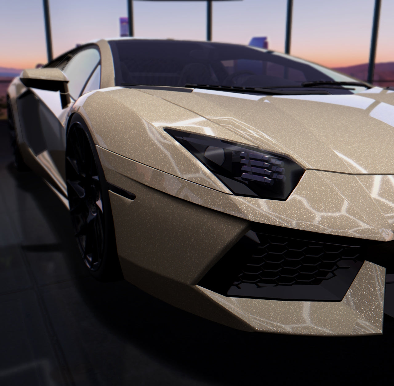 Gloss Diamond Sparkle Desert Tan