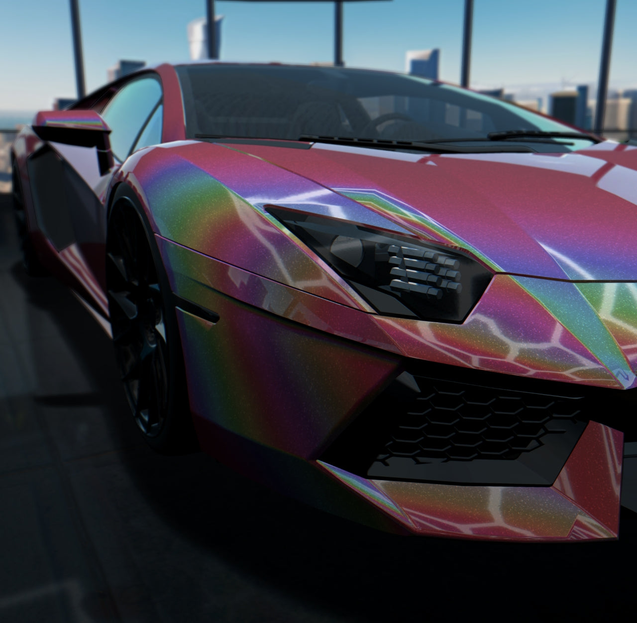 Gloss Iridescent Red