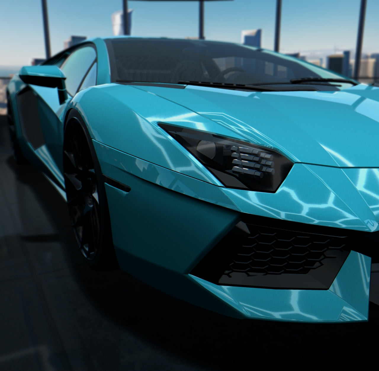 Gloss Metallic Chameleon Blue