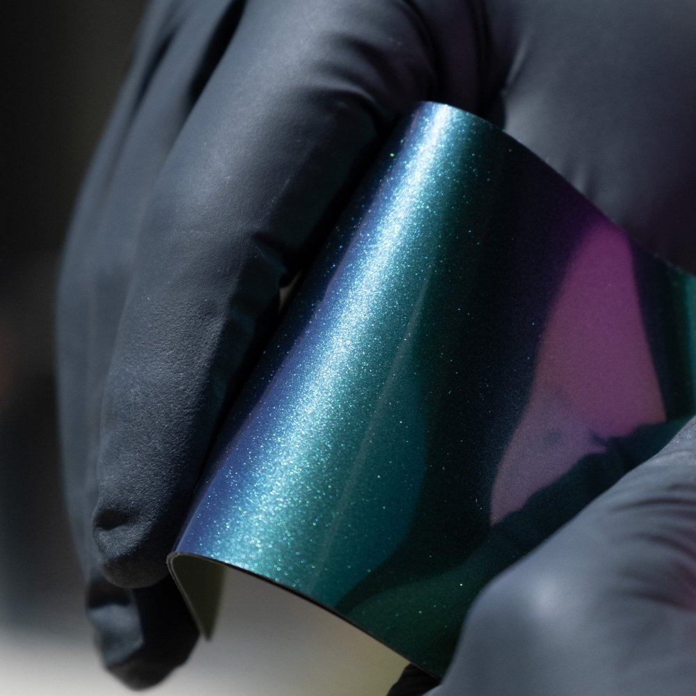 Gloss Nebula Cosmic Emerald Vinyl Sheet