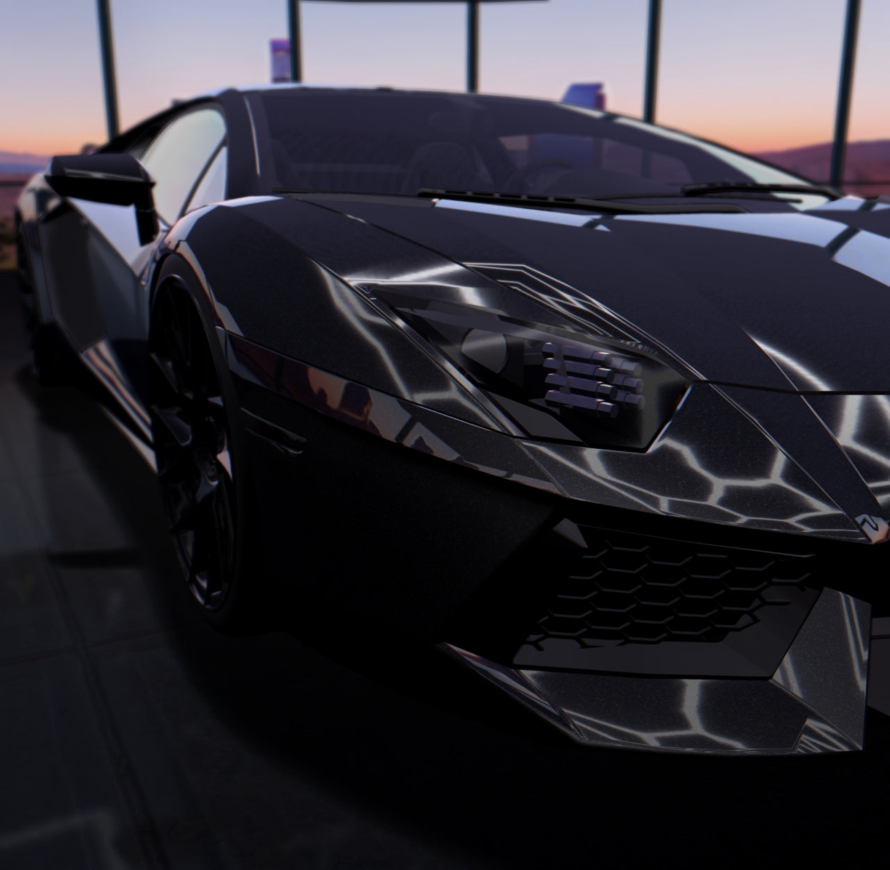 Gloss Paint Metallic Black