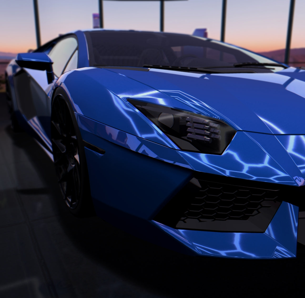 Gloss Paint Metallic Blueberry