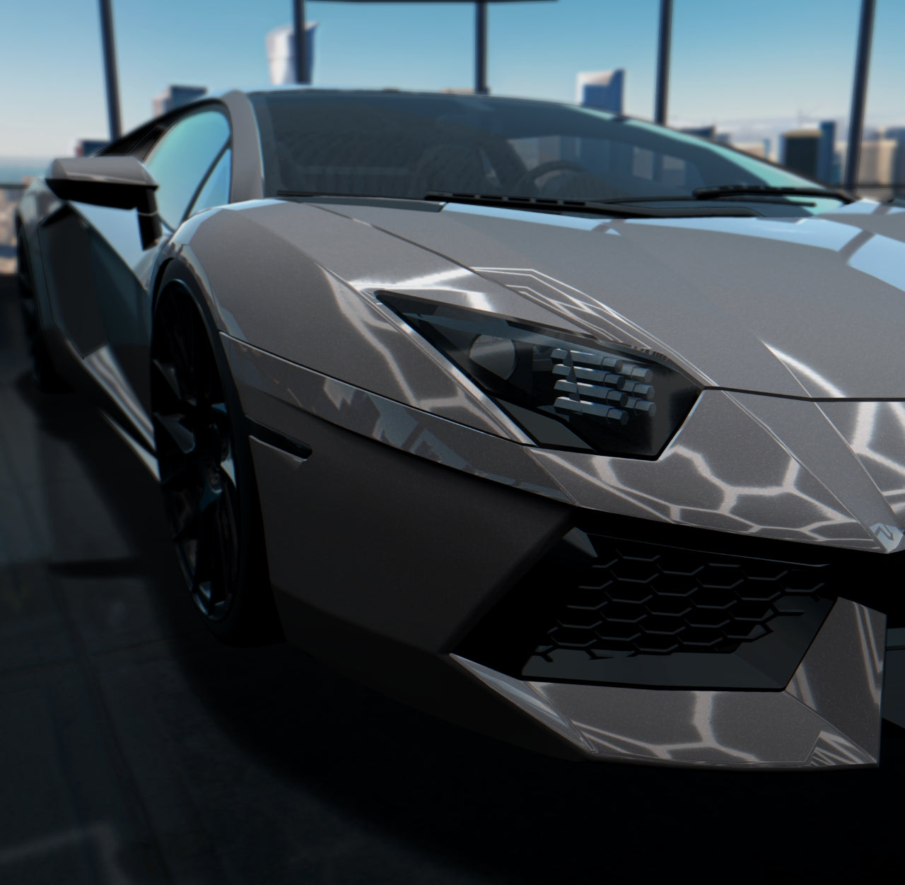 Gloss Paint Metallic Grey