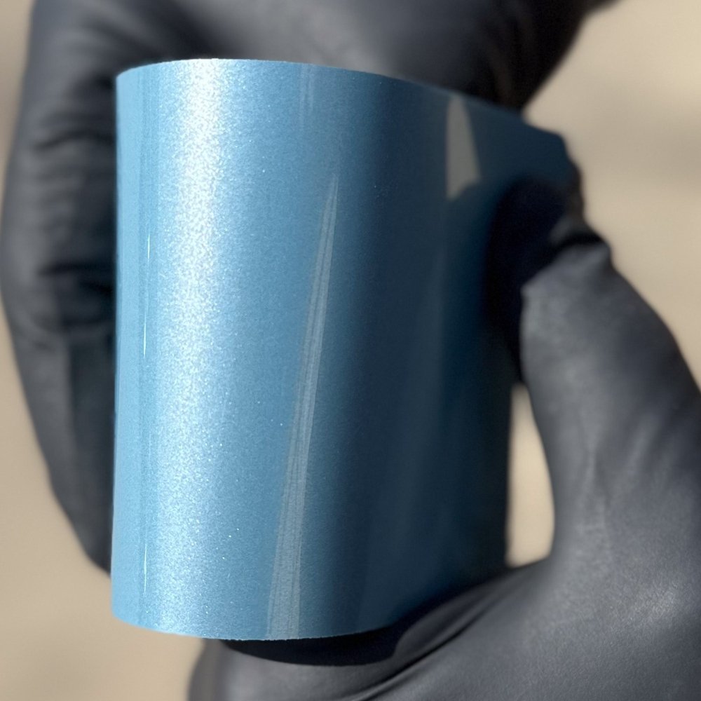 Hyper Gloss Aluminum Blue Pearl PPF - Aura Vinyl