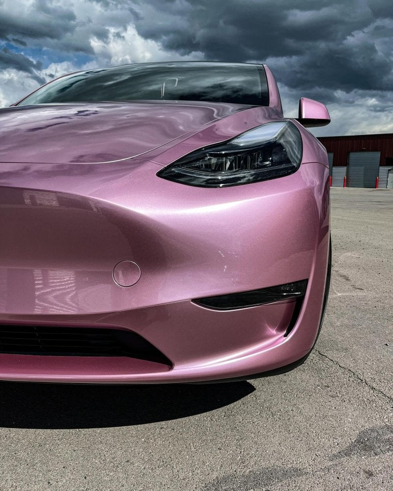 Hyper Gloss Paint Metallic Cherry Blossom Pink PPF - Aura Vinyl