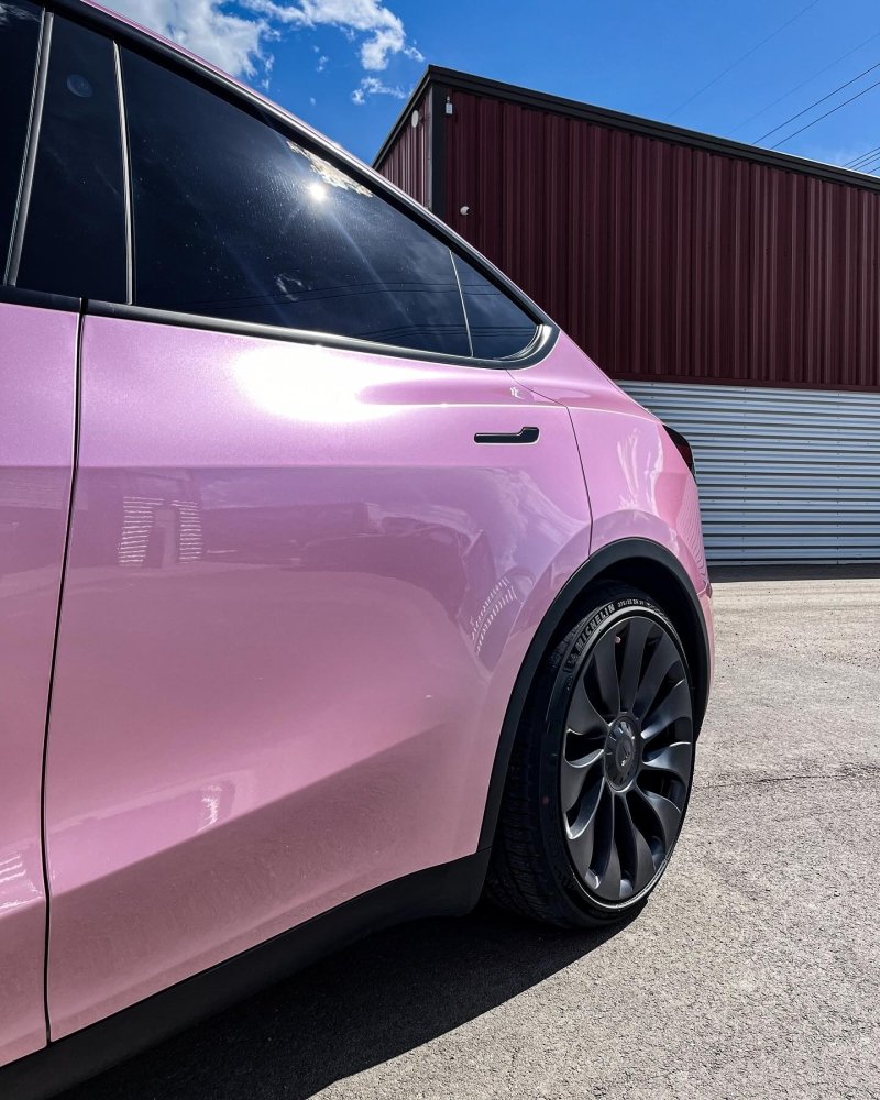Hyper Gloss Paint Metallic Cherry Blossom Pink PPF - Aura Vinyl