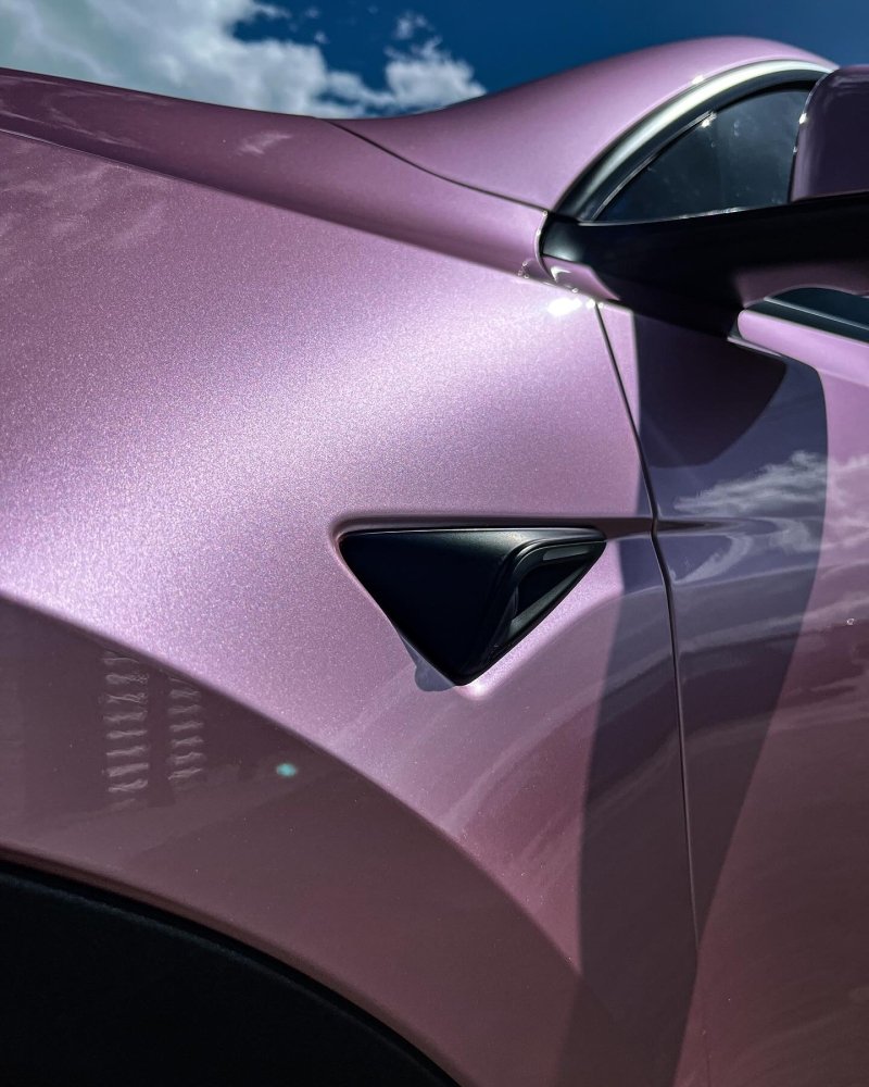Hyper Gloss Paint Metallic Cherry Blossom Pink PPF - Aura Vinyl
