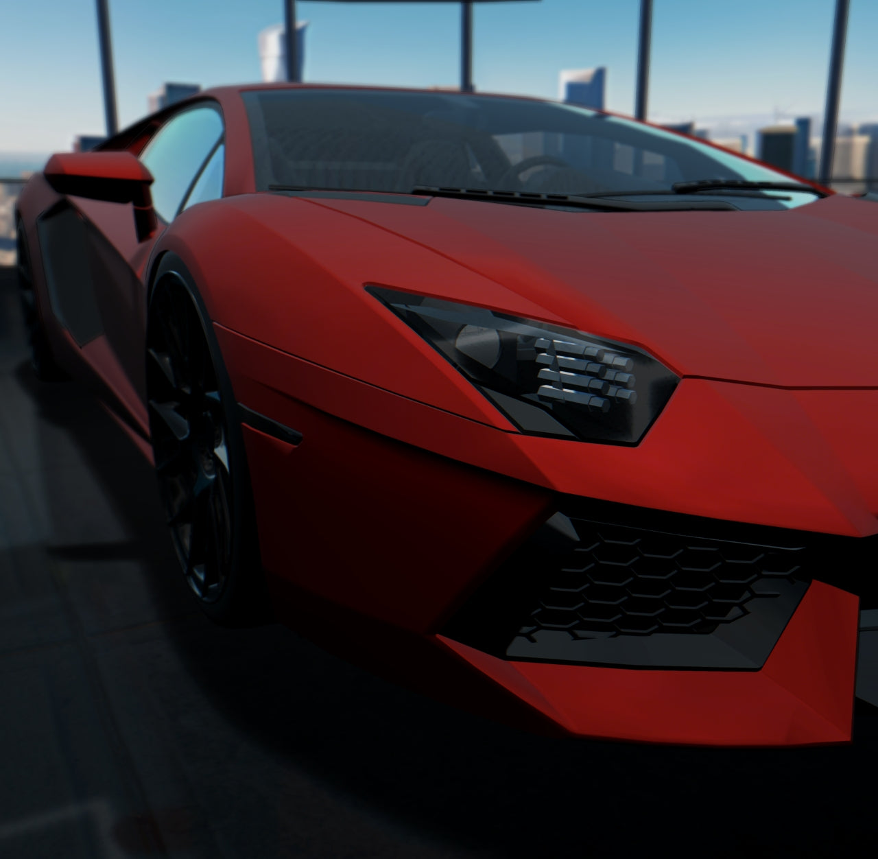 Matte Cherry Red