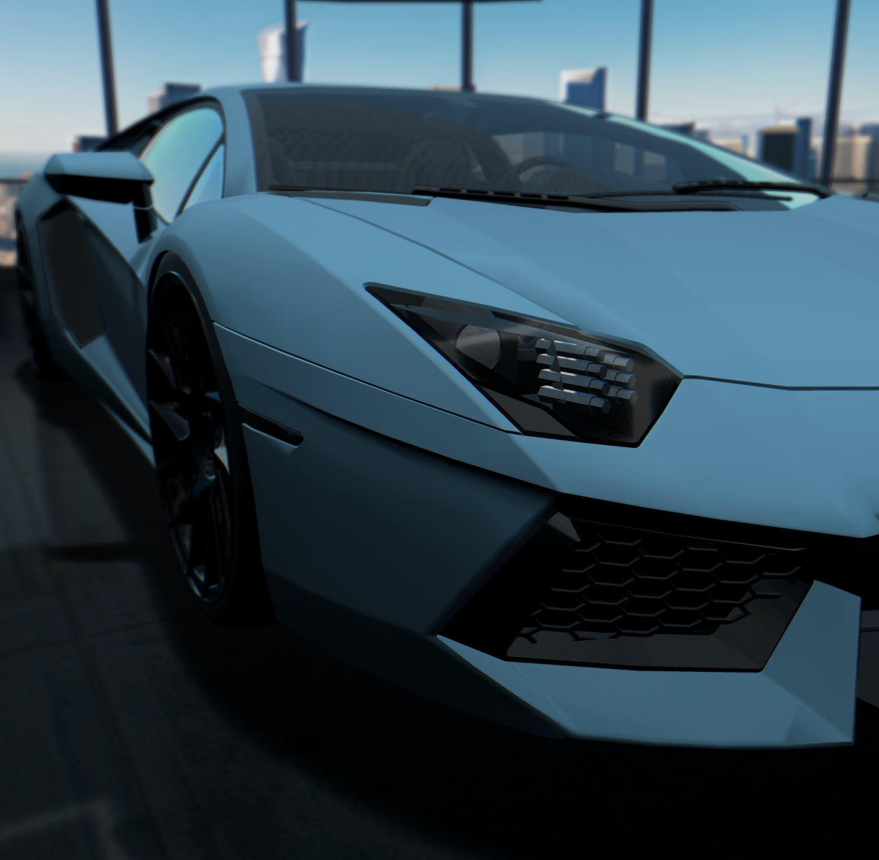 Matte Robin Blue
