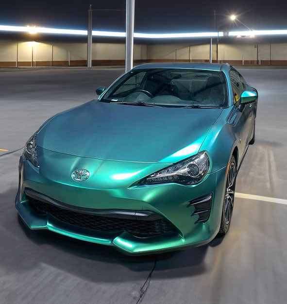 Satin Black Green Shift