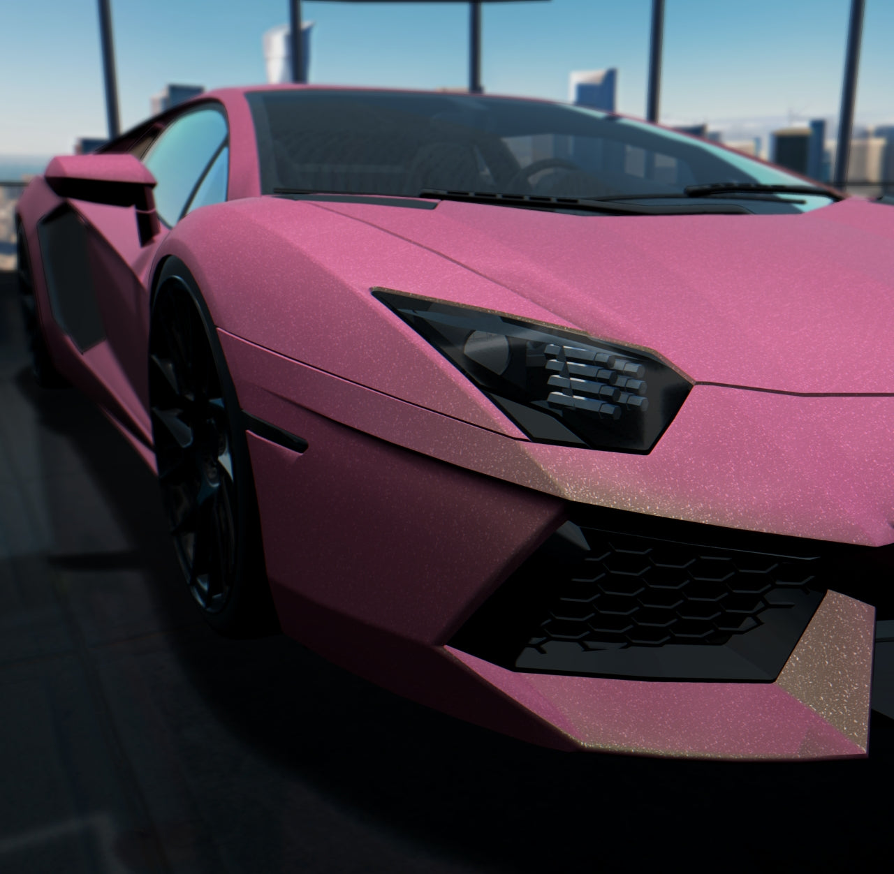Satin Diamond Gold Pink Shift