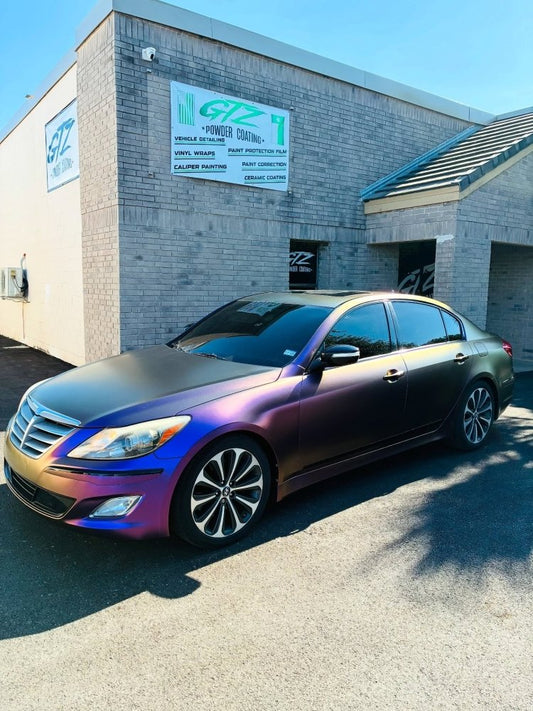 Satin Diamond Nebula Purple Gold - Aura Vinyl