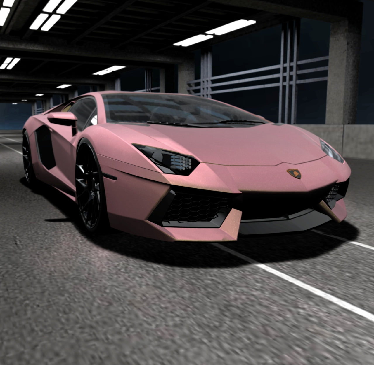 Satin Diamond Pink Gold Shift