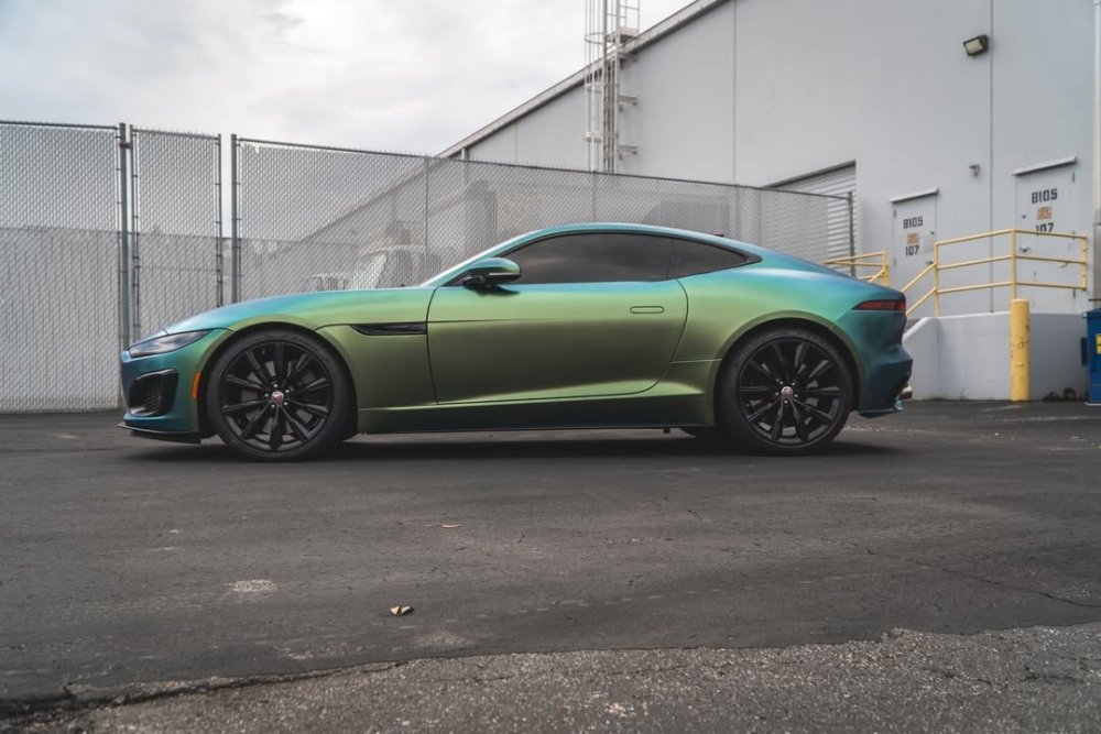 Satin Nebula Jungle Green Blue - Aura Vinyl