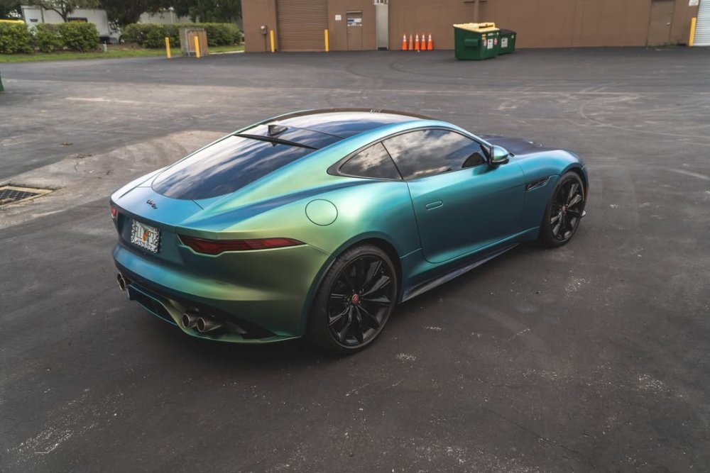 Satin Nebula Jungle Green Blue - Aura Vinyl