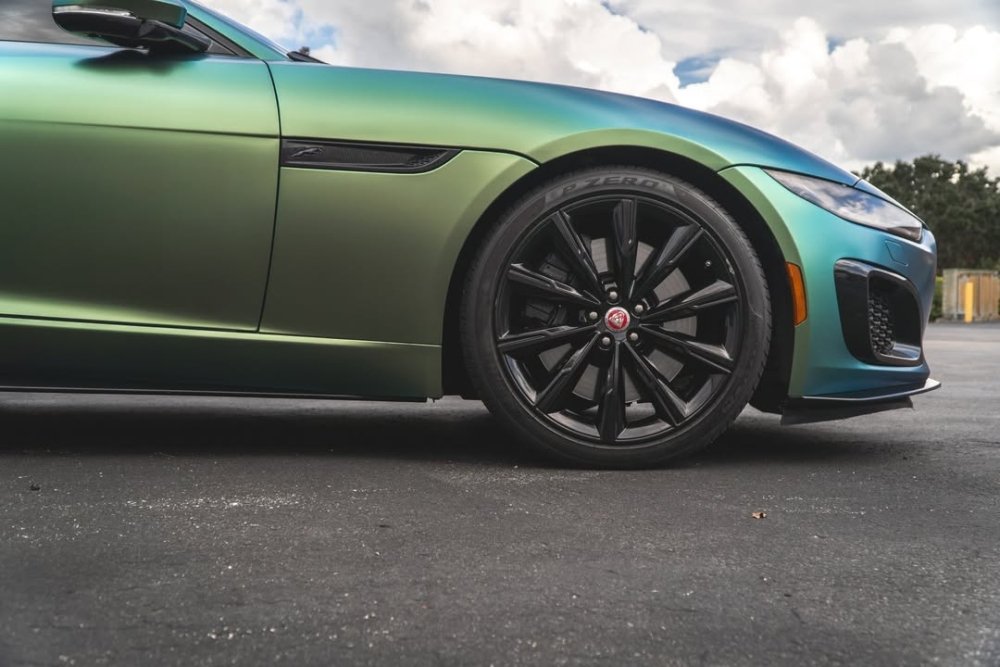Satin Nebula Jungle Green Blue - Aura Vinyl