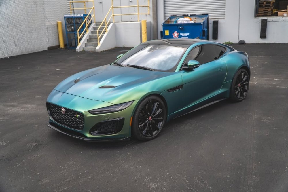 Satin Nebula Jungle Green Blue - Aura Vinyl