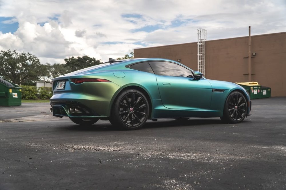 Satin Nebula Jungle Green Blue - Aura Vinyl