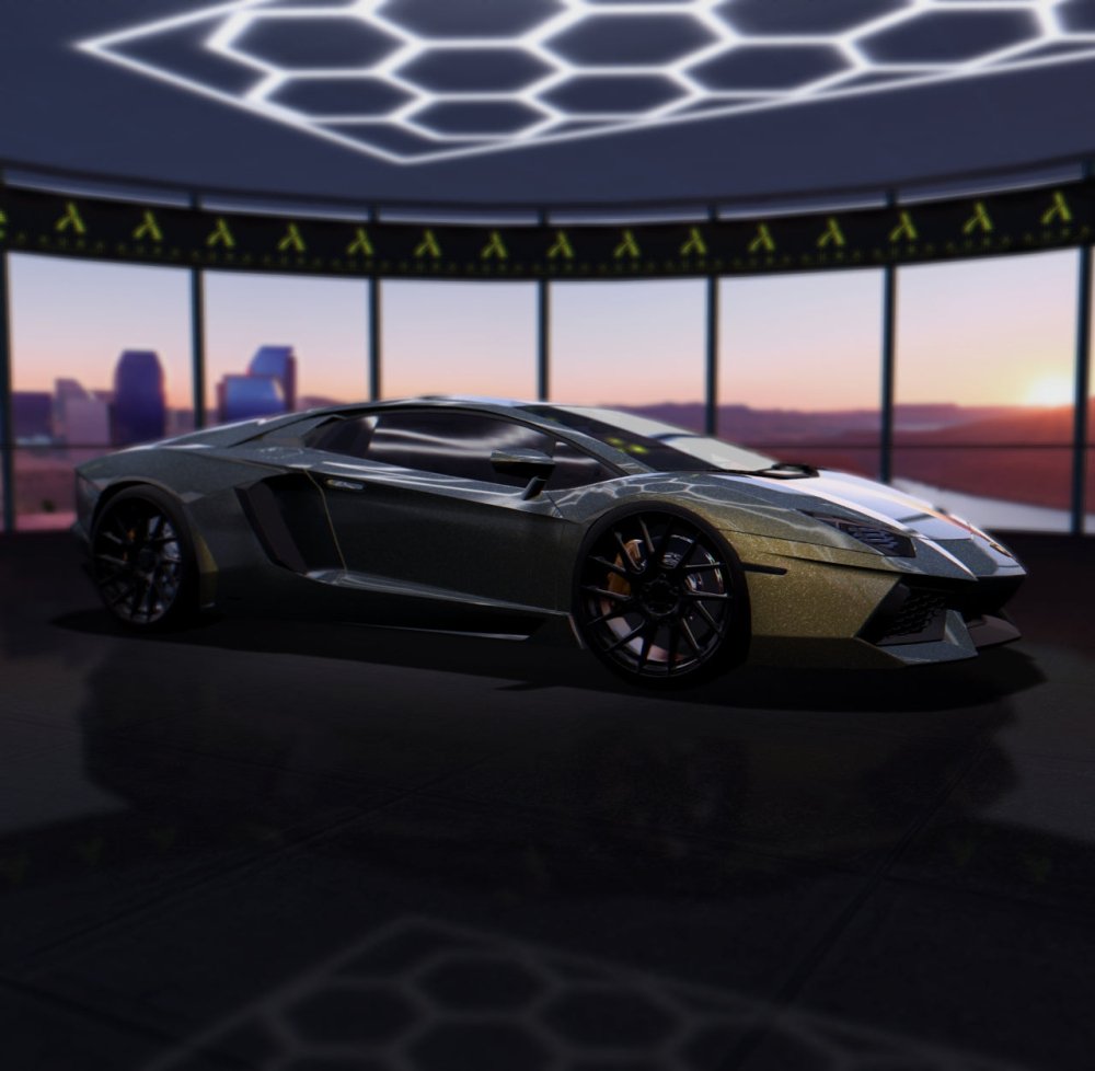 Gloss Diamond Cement Grey Gold Shift - Aura Vinyl