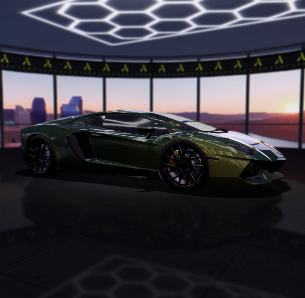 Gloss Diamond Nebula Green Gold - Aura Vinyl