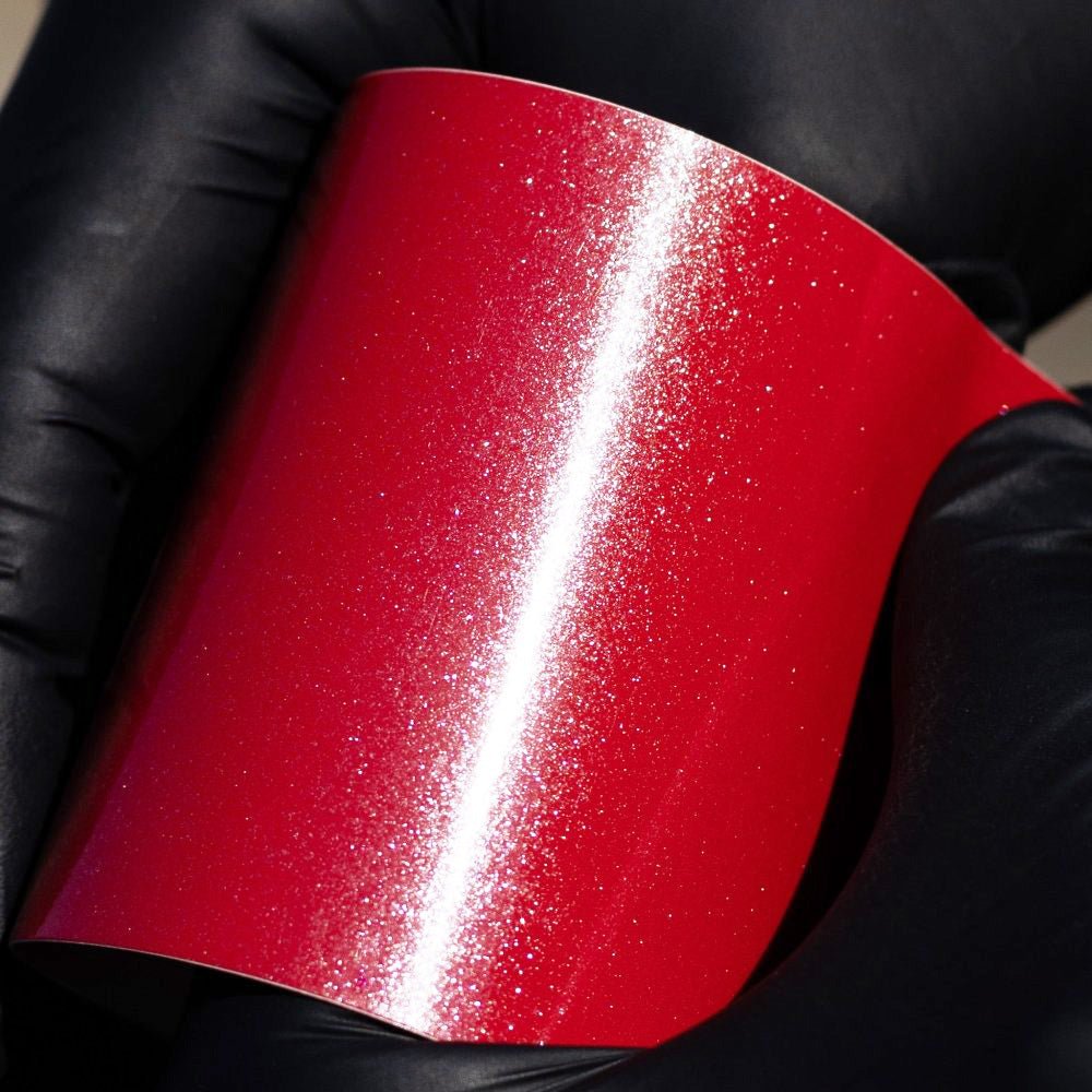 Gloss Diamond Sparkle Red - Aura Vinyl