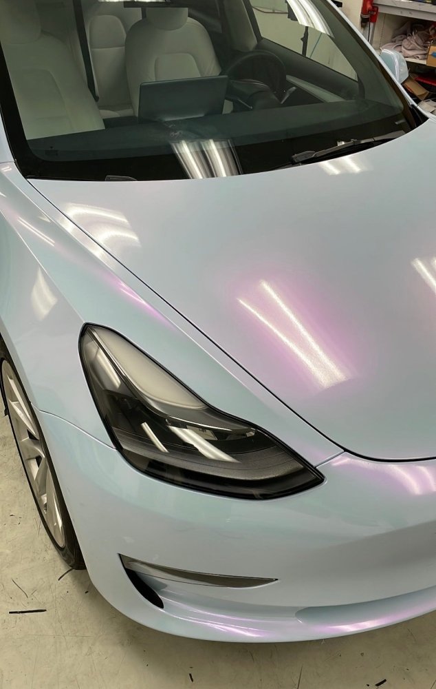 Gloss Fog Blue Red Shift - Aura Vinyl