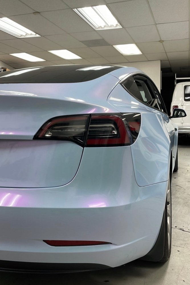 Gloss Fog Blue Red Shift - Aura Vinyl