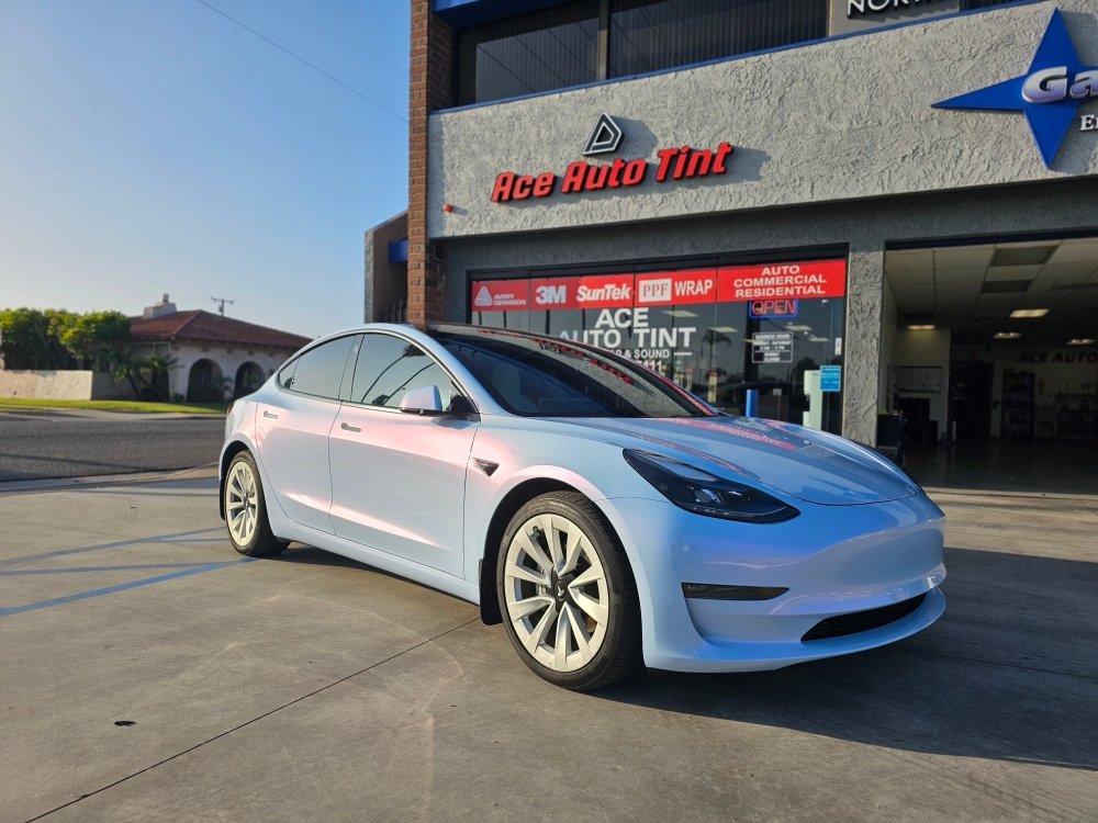 Gloss Fog Blue Red Shift - Aura Vinyl