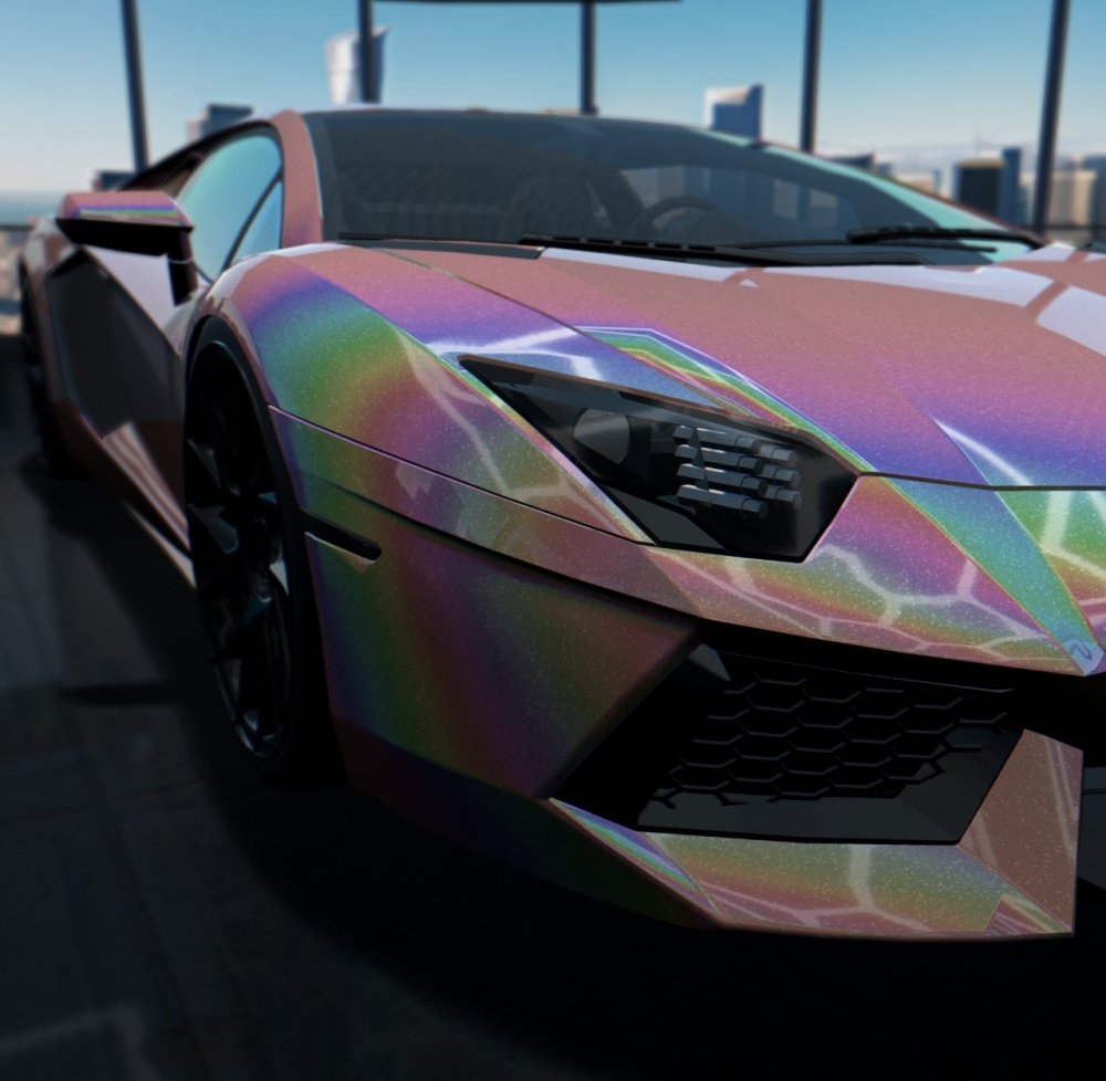 Gloss Iridescent Powder Pink - Aura Vinyl