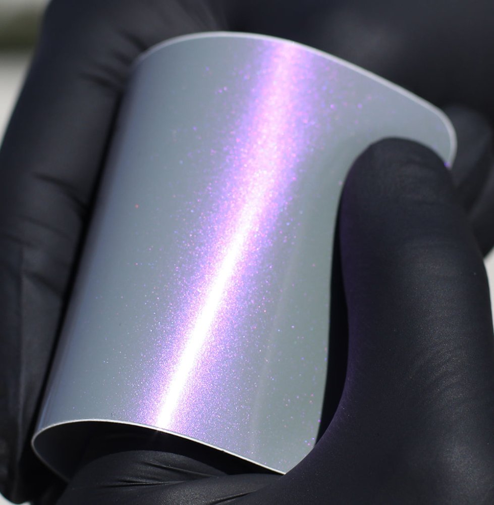 Gloss Nebula Silver Purple - Aura Vinyl