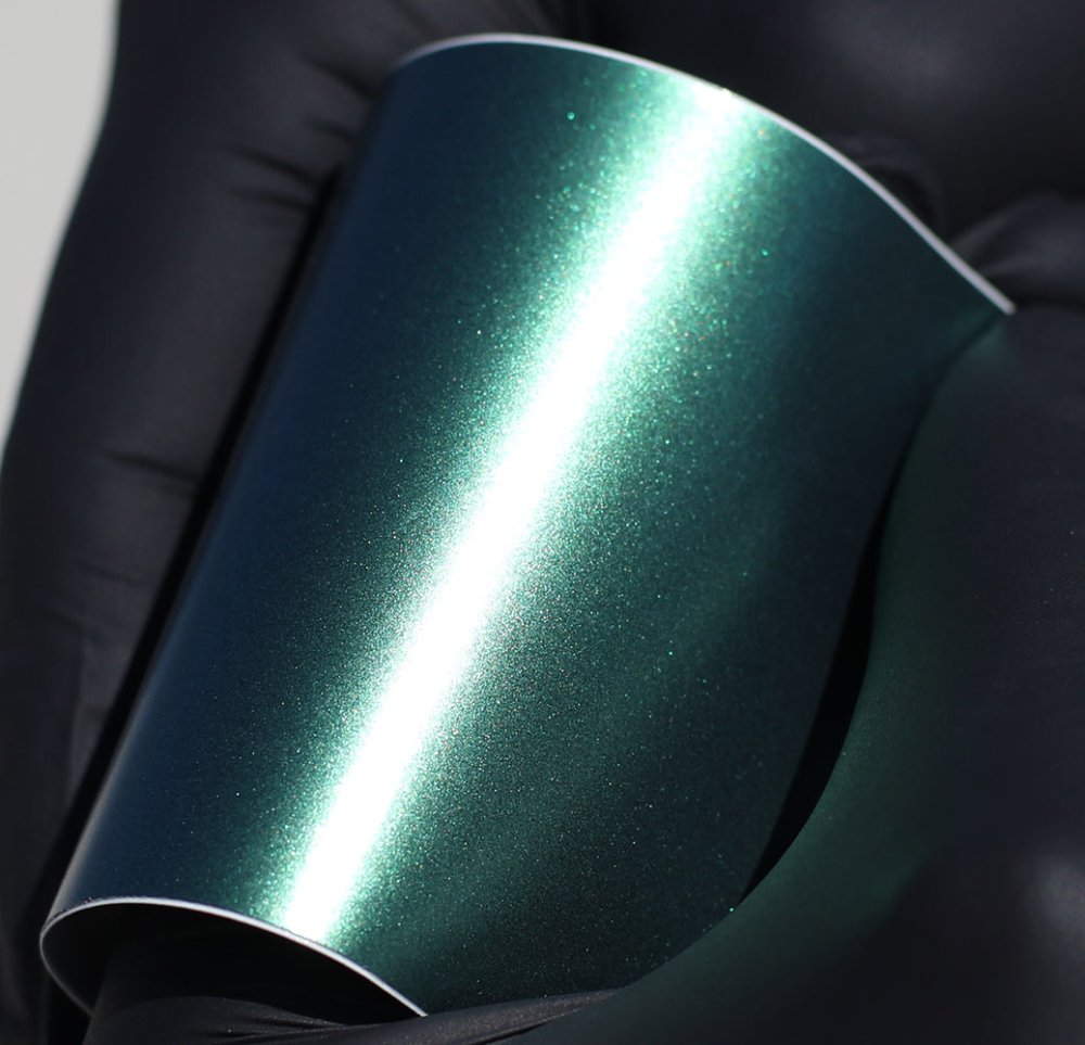Satin Black Green Shift - Aura Vinyl