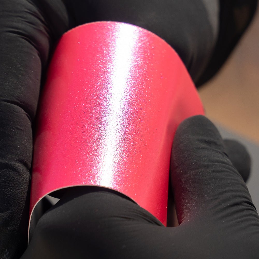 Satin Diamond Deep Pink Shift - Aura Vinyl