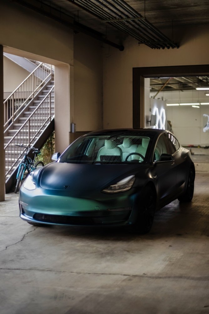 Satin Diamond Electric Green - Aura Vinyl