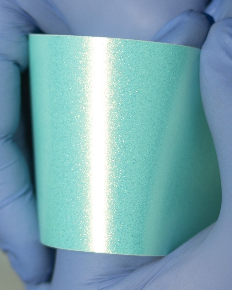 Satin Diamond Tiffany Blue Gold Shift - Aura Vinyl