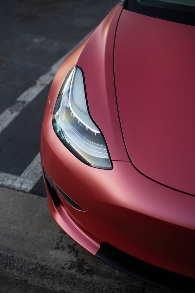 Satin Metallic Red - Aura Vinyl