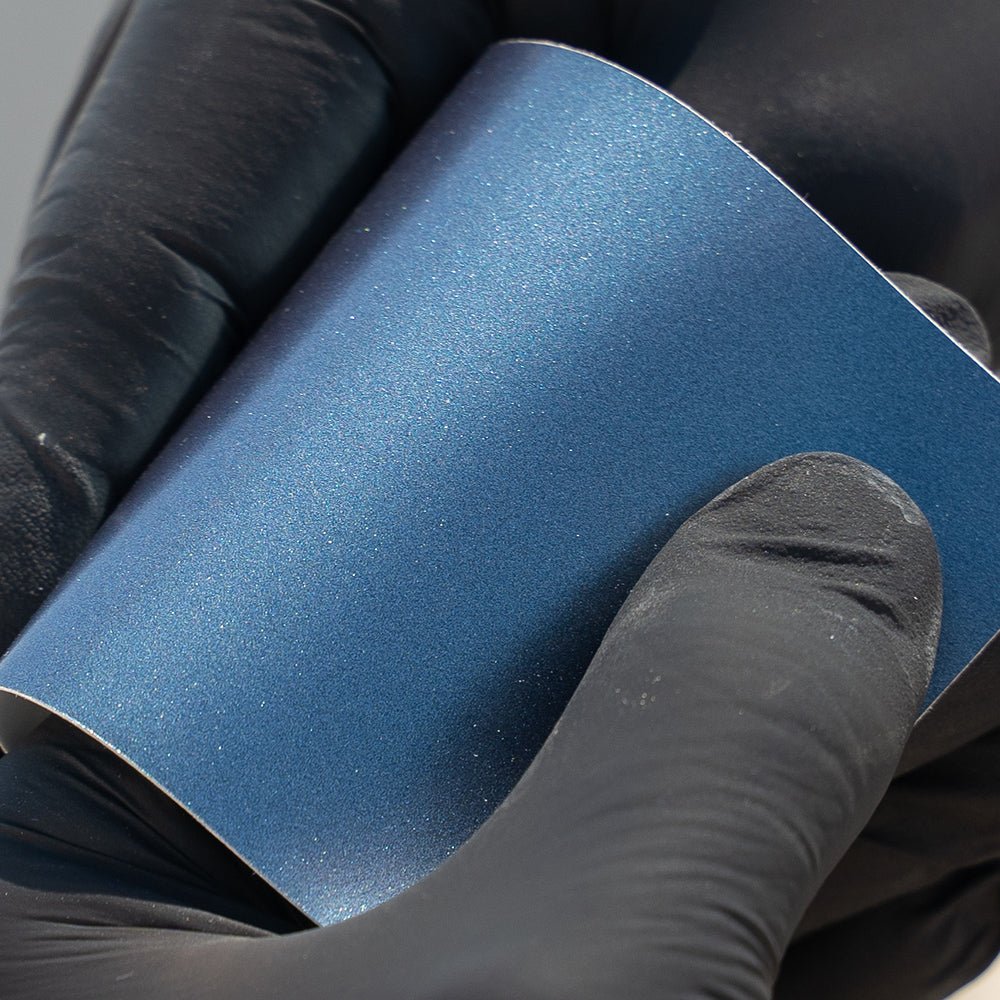 Satin Metallic Storm Blue - Aura Vinyl