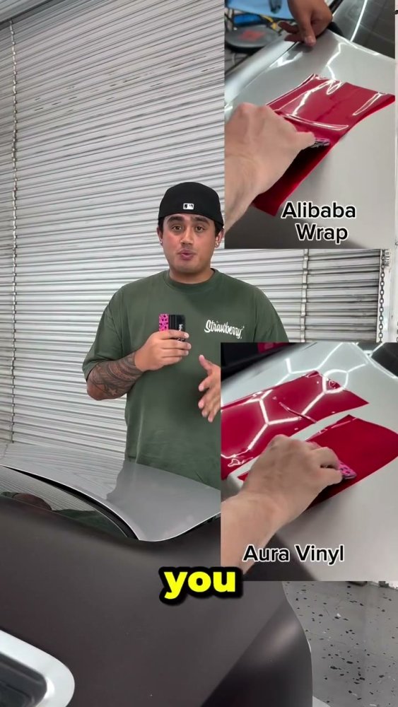 Alibaba vinyl wrap vs Aura Vinyl comparison - Aura Vinyl