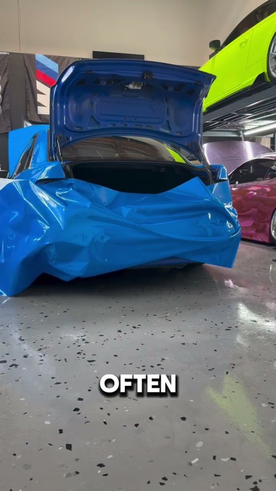 BMW 3 Series bumper wrap on or off the car - Aura Vinyl