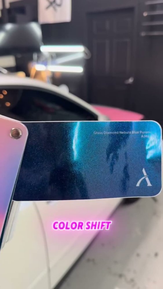 Gloss Diamond Nebula Blue Purple on a Porsche 911 GT3 - Aura Vinyl