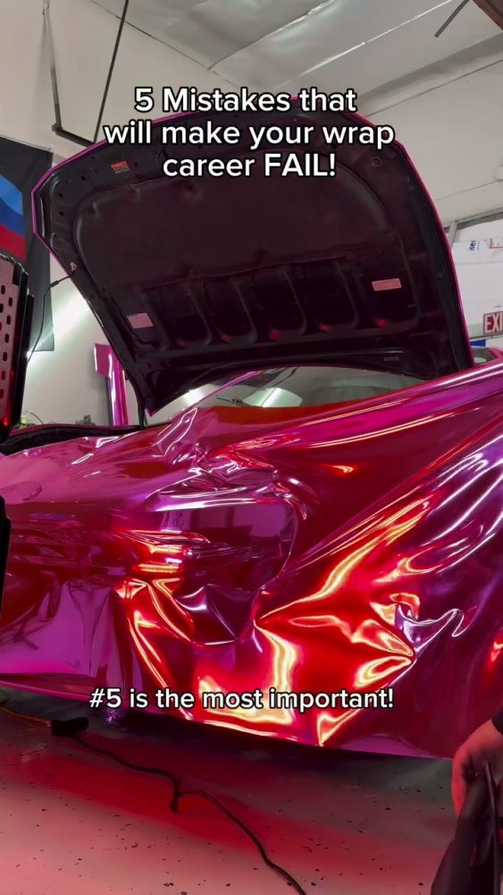 Gloss Pink Vinyl Wrap Install and Business Tips - Aura Vinyl