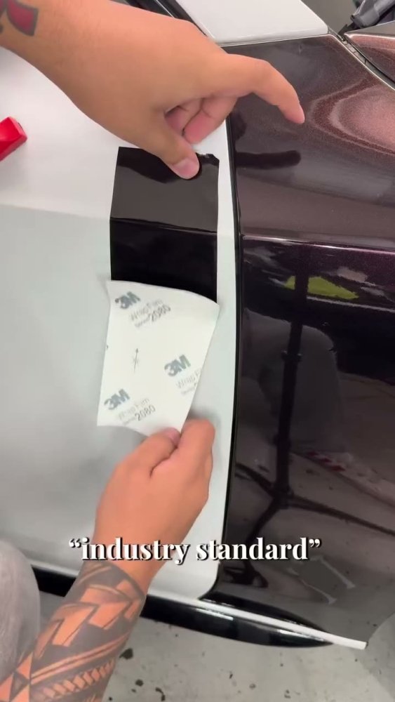 Gloss vinyl and PPF comparison on white car - Aura Vinyl