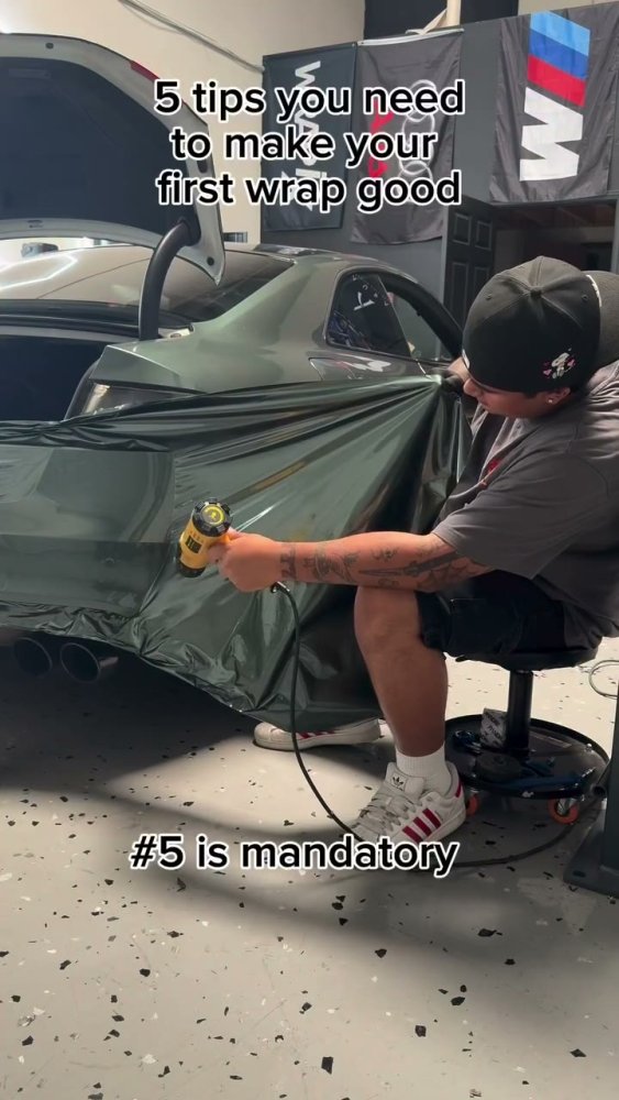 Green vinyl wrap on a 2007-2013 BMW M3 - Aura Vinyl