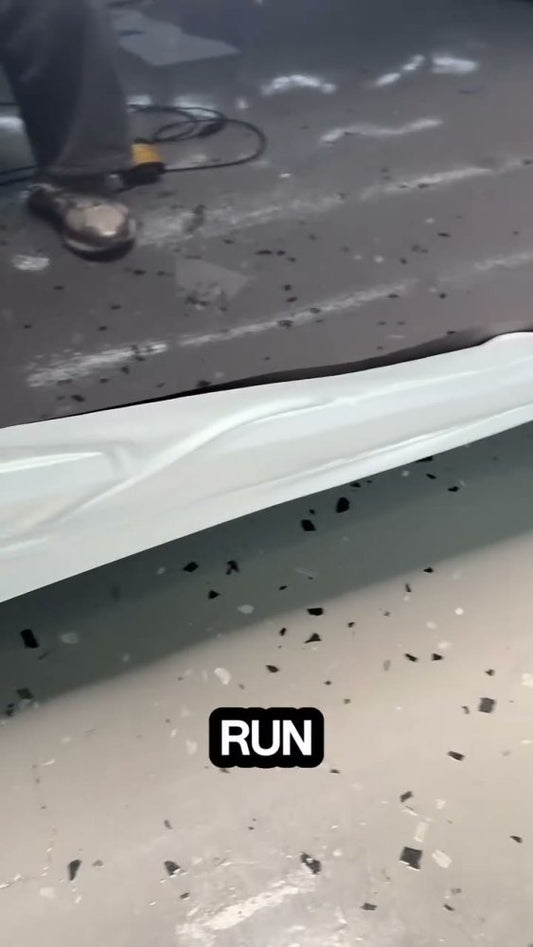 How to fix vinyl wrap wrinkles on side skirts - Aura Vinyl