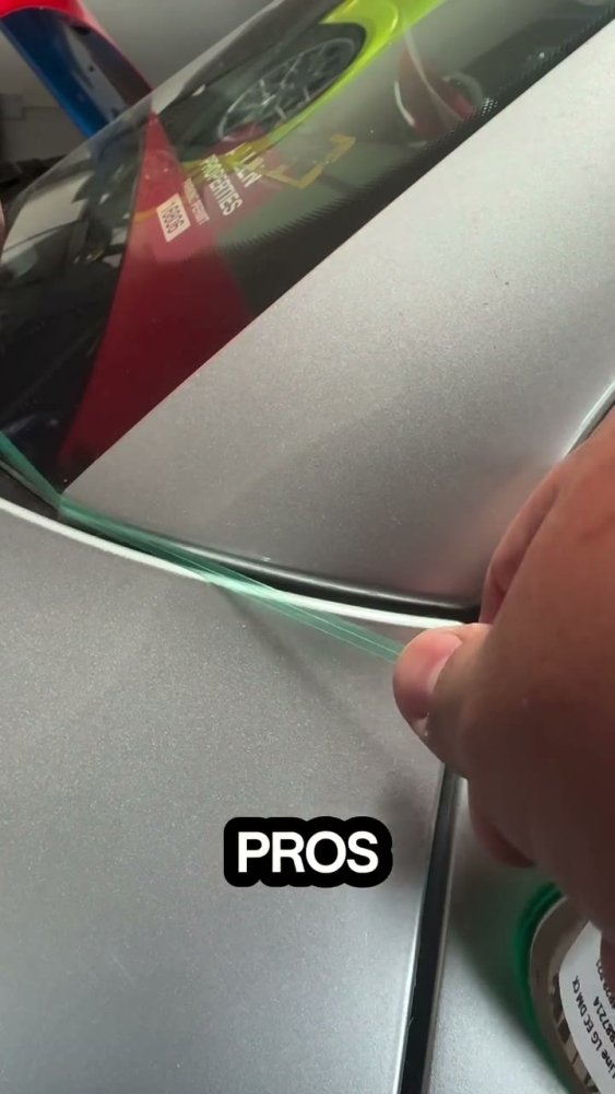 How to hide OEM paint on car pillar seams - Aura Vinyl