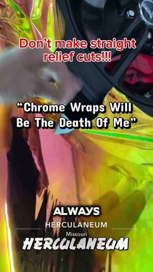 How to make relief cuts in vinyl wrap - Aura Vinyl