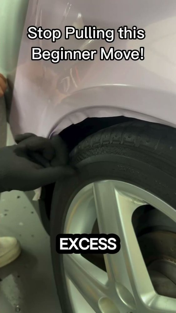 How to tuck and trim vinyl in wheel wells - Aura Vinyl